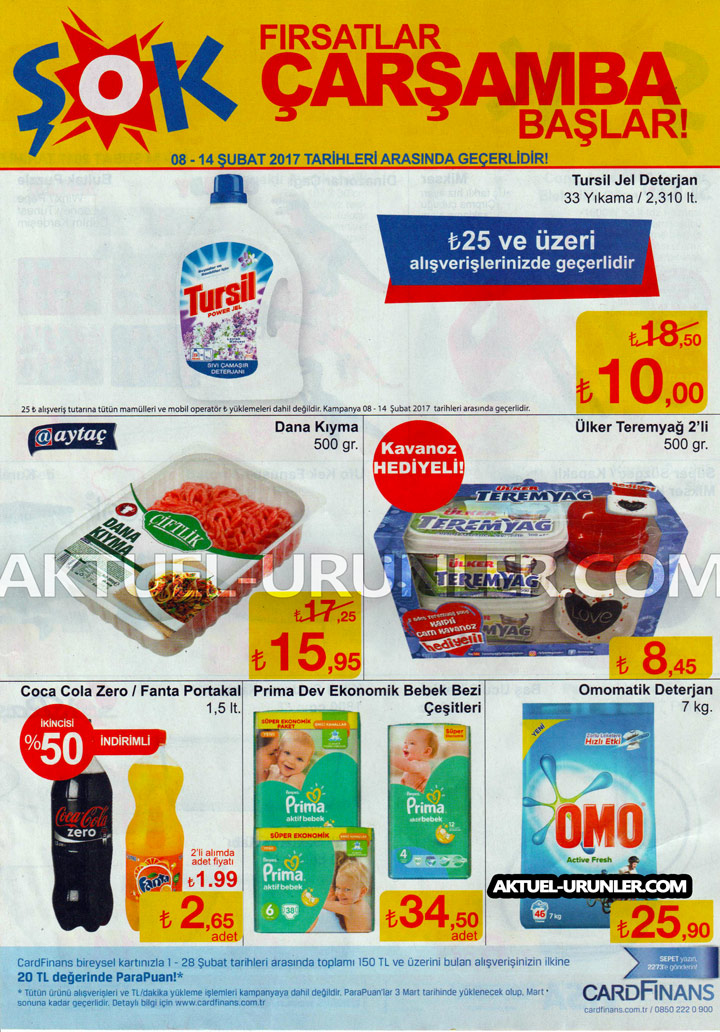 ŞOK 8 Şubat 2017 Aktüel Ürünleri – Sayfa 1