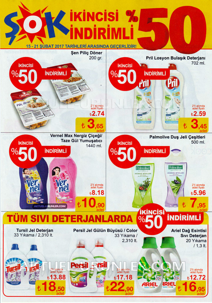 A101 15 Şubat 2017 – İkincisi Yüzde Elli İndirimli