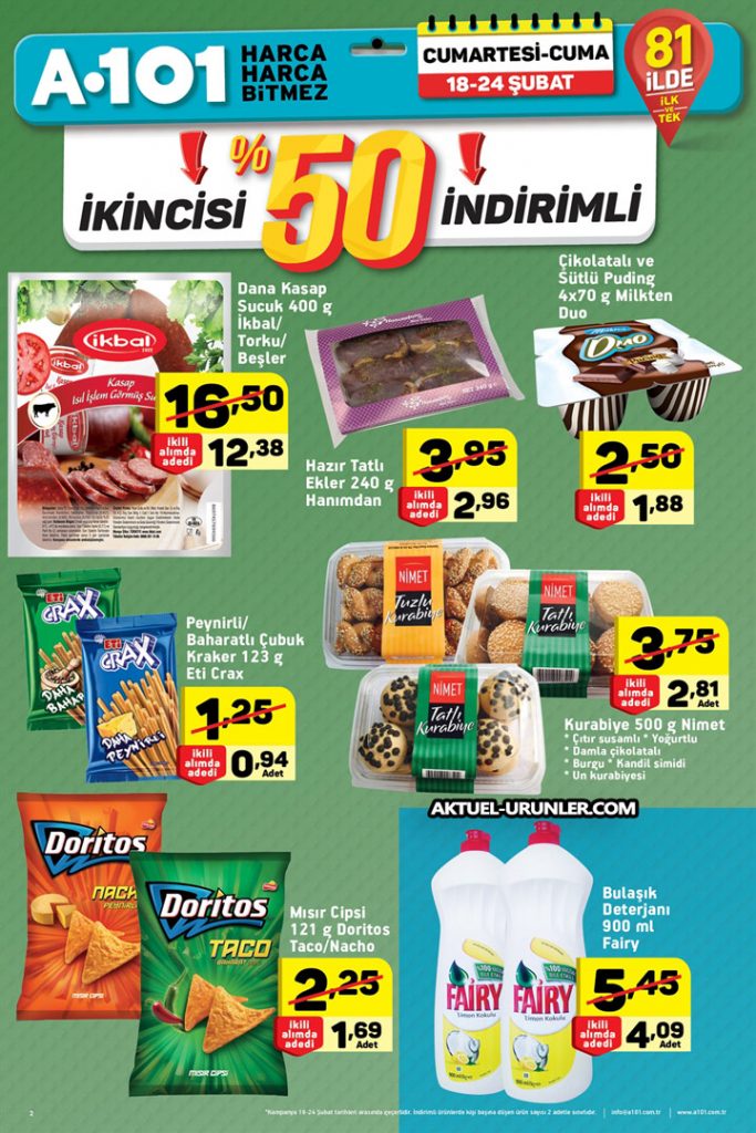 A101 18 Şubat 2017 Aktüel Ürünler Hafta Sonu