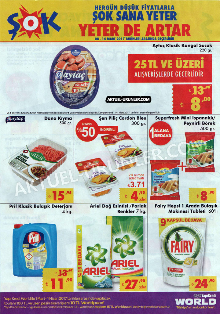 ŞOK 8 Mart – 14 Mart Aktüel Ürünler Kataloğu