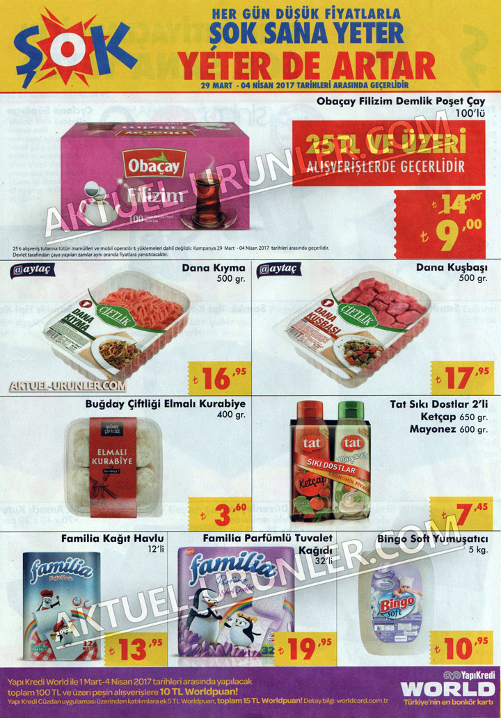 Şok 29 Mart Aktüel İndirimleri Sayfası