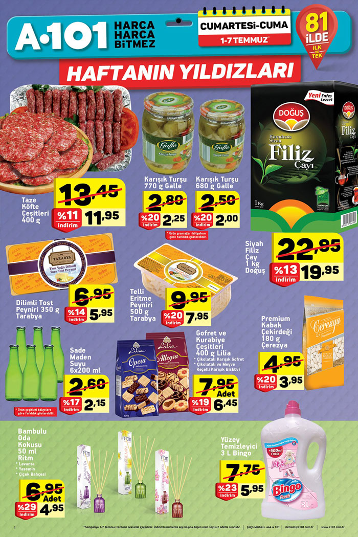 A101 1 Haziran 2017 Aktüel Ürünler Kataloğu