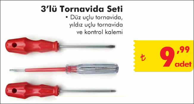 3lü tornavida seti