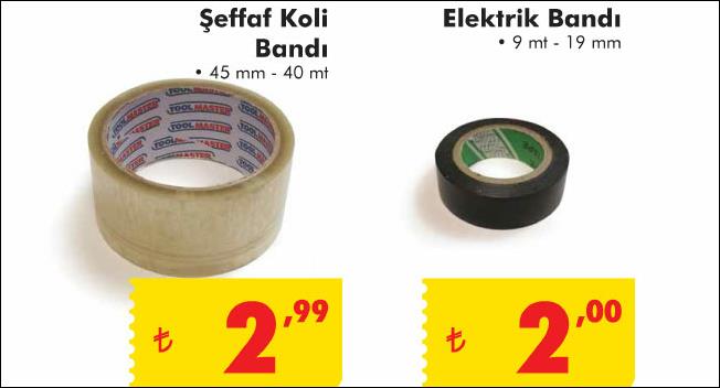 elektrik bandı ve koli bandı
