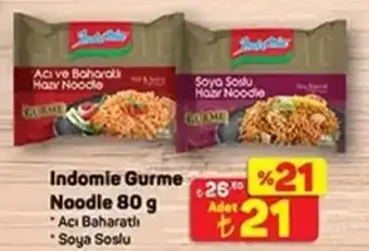 Indomie Gurme Noodle Çeşitleri 80 g