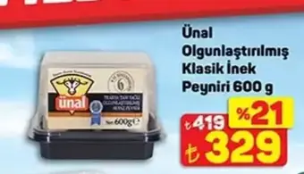Ünal Olgunlaştırılmış Klasik İnek Peyniri 600 g