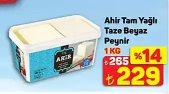 Ahir Tam Yağlı Taze Beyaz Peynir 1 KG