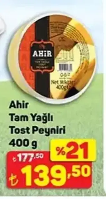 Ahir Tam Yağlı Tost Peyniri 400 g