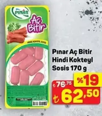 Pınar Aç Bitir Hindi Kokteyl Sosis 170 g