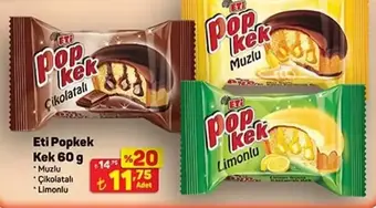 Eti Popkek Kek Çeşitleri 60 g