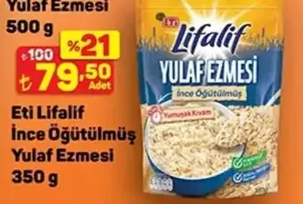 Eti Lifalif İnce Öğütülmüş Yulaf Ezmesi 350 g