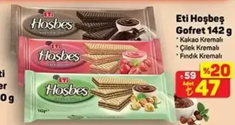 Eti Hoşbeş Gofret Çeşitleri 142 g