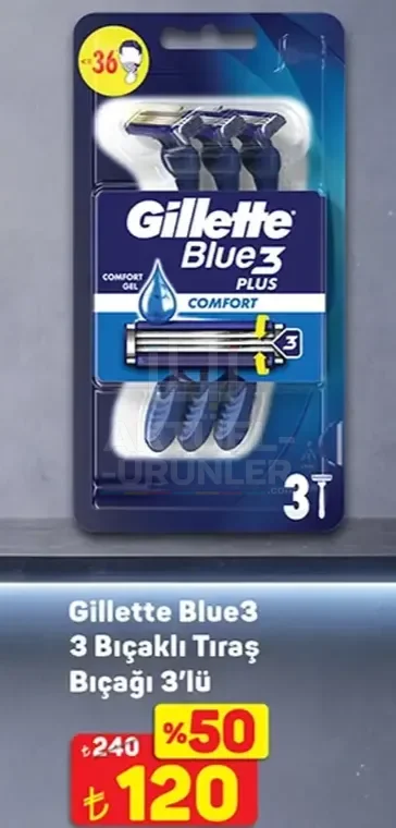 Gillette Blue3 3 Bıçaklı Tıraş Bıçağı 3'lü