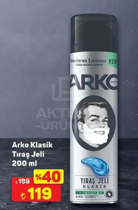 Arko Klasik Tıraş Jeli 200 ml