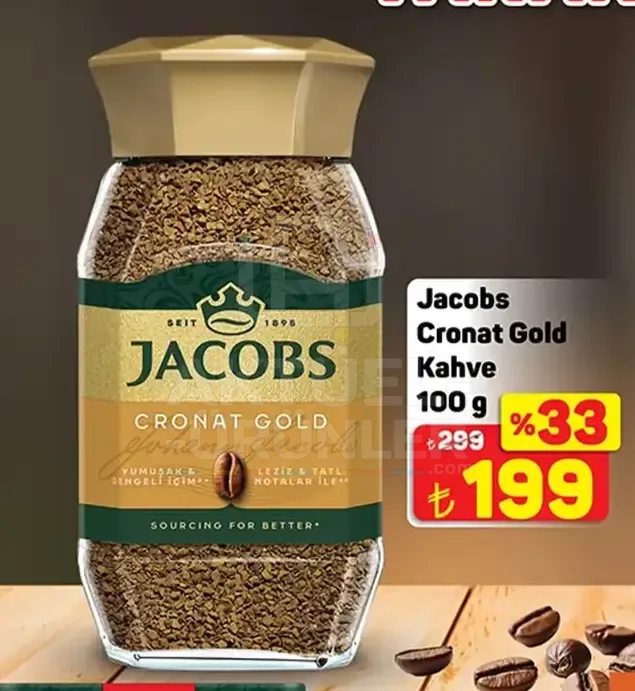 Jacobs Cronat Gold Granül Kahve 100 g