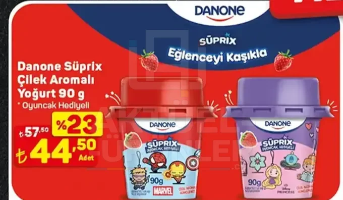Danone Süprix Çilek Aromalı Yoğurt 90 g