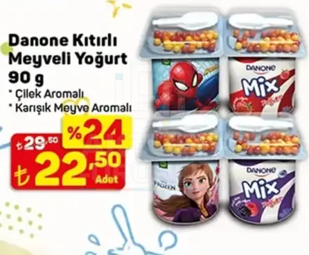 Danone Çıtır Meyveli Yoğurt Çeşitleri 90 g