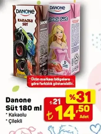 Danone Süt Çeşitleri 180 ml