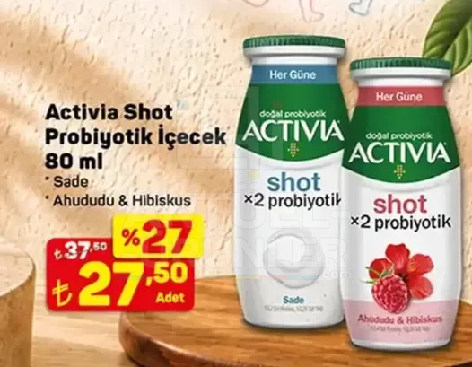 Activia Shot Probiyotik İçecek Çeşitleri 80 ml
