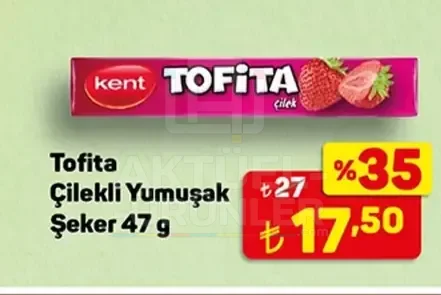 Tofita Çilekli Yumuşak Şeker 47 g