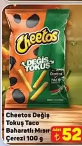 Cheetos Değiş Tokuş Taco Baharatlı Mısır Çerezi 100 g