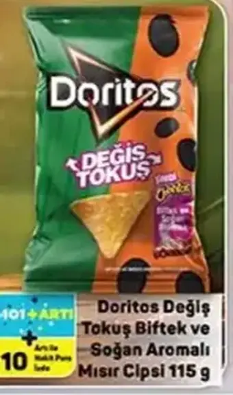 Doritos Değiş Tokuş Biftek ve Soğan Aromalı Mısır Cipsi 115 g