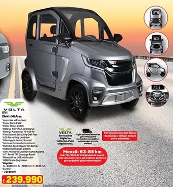 Volta EV1 Elektrikli Araç