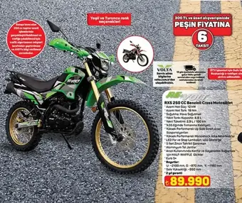 Volta RX5 250 CC Benzinli Cross Motosiklet