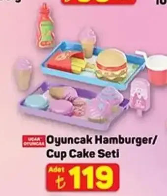 Oyuncak Hamburger / Cup Cake Seti