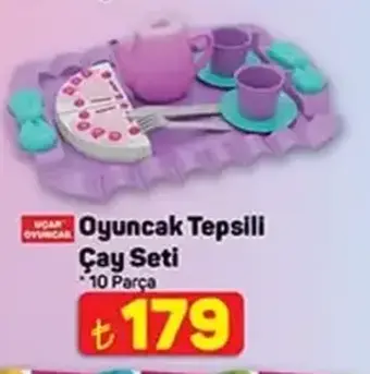 Oyuncak Tepsili Çay Seti 10 Parça