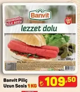 Banvit Piliç Uzun Sosis 1 KG