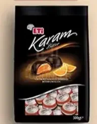 Eti Karam Portakal Karamel Dolgulu Bitter Çikolata 300 g