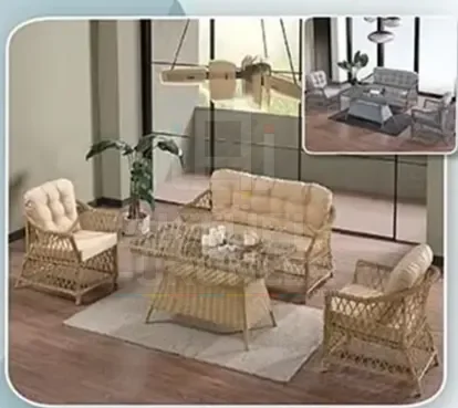 Evdemo Icon 2+1+1 Rattan Bahçe / Balkon Oturma Takımı
