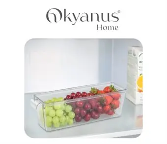 Gravürlü Kapaklı Buzdolabı Organizer