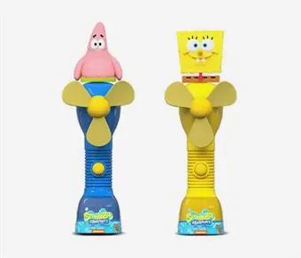 SÜNGER BOB FİGÜRLÜ & YUMUŞAK ŞEKERLİ FAN OYUNCAK