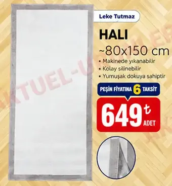 Leke Tutmaz Halı 80x150 cm