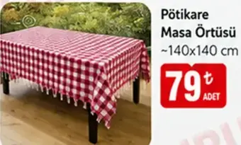 Pötikare Masa Örtüsü 140x140 cm