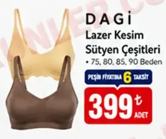 DAGİ Lazer Kesim Sütyen Çeşitleri