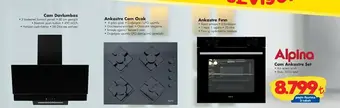 Alpina Cam Ankastre Set (Siyah)