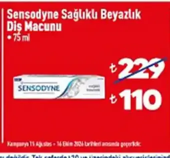 Sensodyne Sağlıklı Beyazlık Diş Macunu 75 ml
