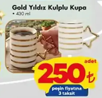 Gold Yıldız Kulplu Kupa 430 cc