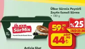 Ülker SürMix Peynirli Zeytin Ezmeli Sürme 180 g