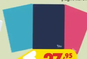 Meteksan A4 Dikişli 60 Yaprak PP Kapak Defter