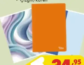 Meteksan A4 Dikişli 80 Yaprak PP Kapak Defter