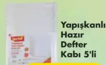 Yapışkanlı Hazır Defter Kabı 5'li