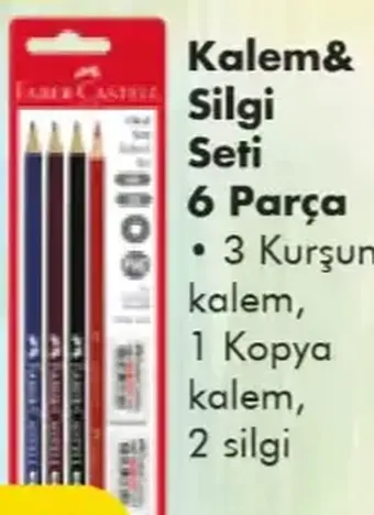 Faber-Castell Kalem & Silgi Seti 6 Parça