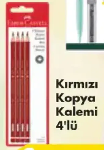 Faber-Castell Kırmızı Kopya Kalemi 4'lü
