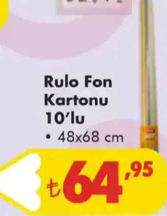 Rulo Fon Kartonu 10'lu 48x68 cm