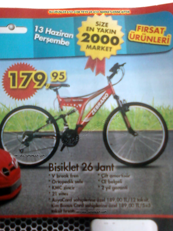 A101 26 Jant Bisiklet 13 Haziran