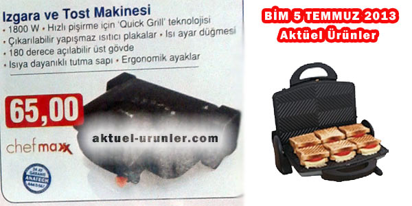 bimchefmaxx tost makinesi
